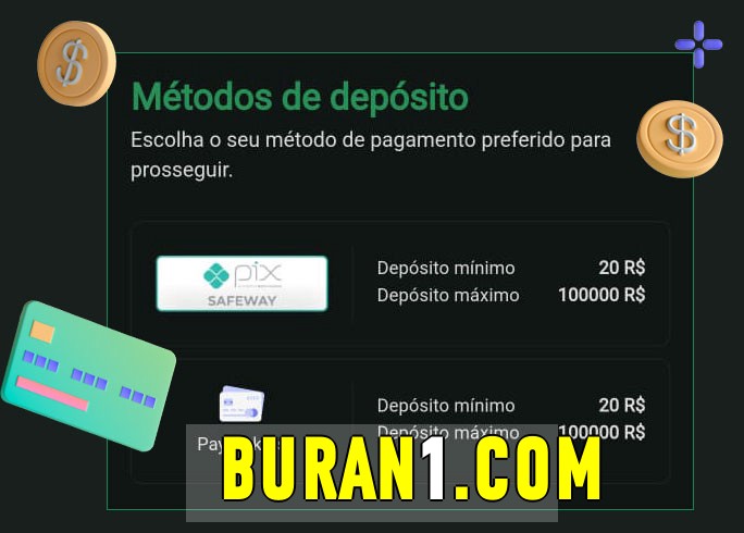 O cassino buran bet oferece uma grande variedade de métodos de pagamento